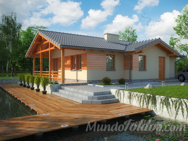 Casa de madera ecológica modelo RODEZAS